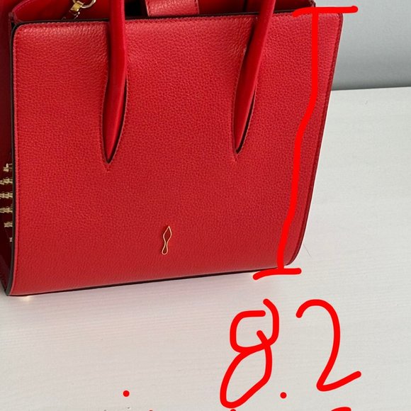 Red Christian Louboutin Purse 8.2 inches deep | 3.2 inches wide - Picture 6 of 15
